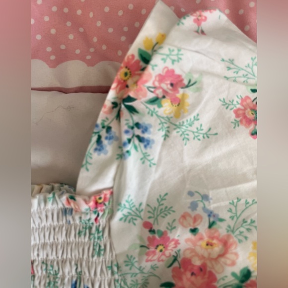 18, Janie and Jack Floral Smocked Romper NWT - Picture 10 of 17